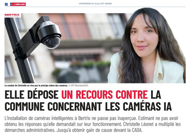 Je suis dans la gazette !